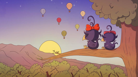 Curly Crow Goes to the Balloon Festival Book for kids