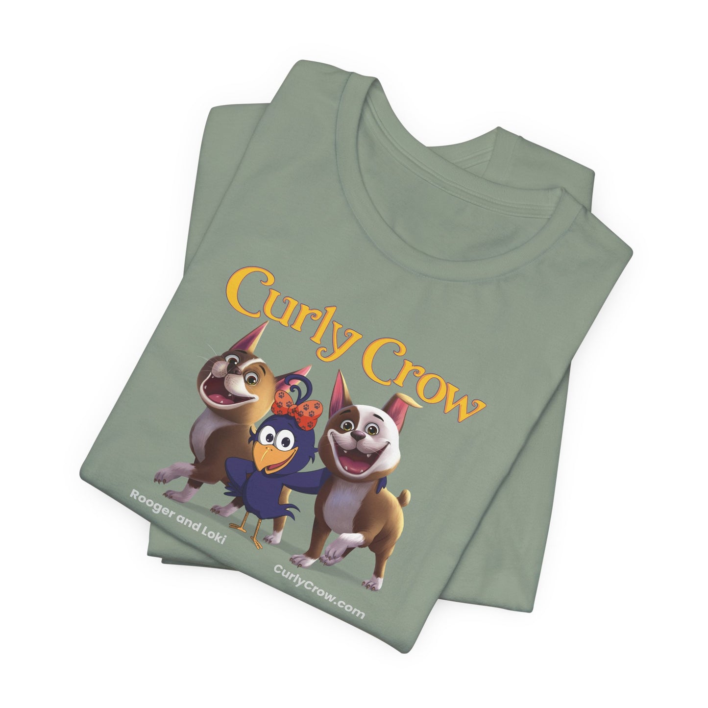Rooger, Loki & Curly Crow Crossover Tee – Adventure Edition