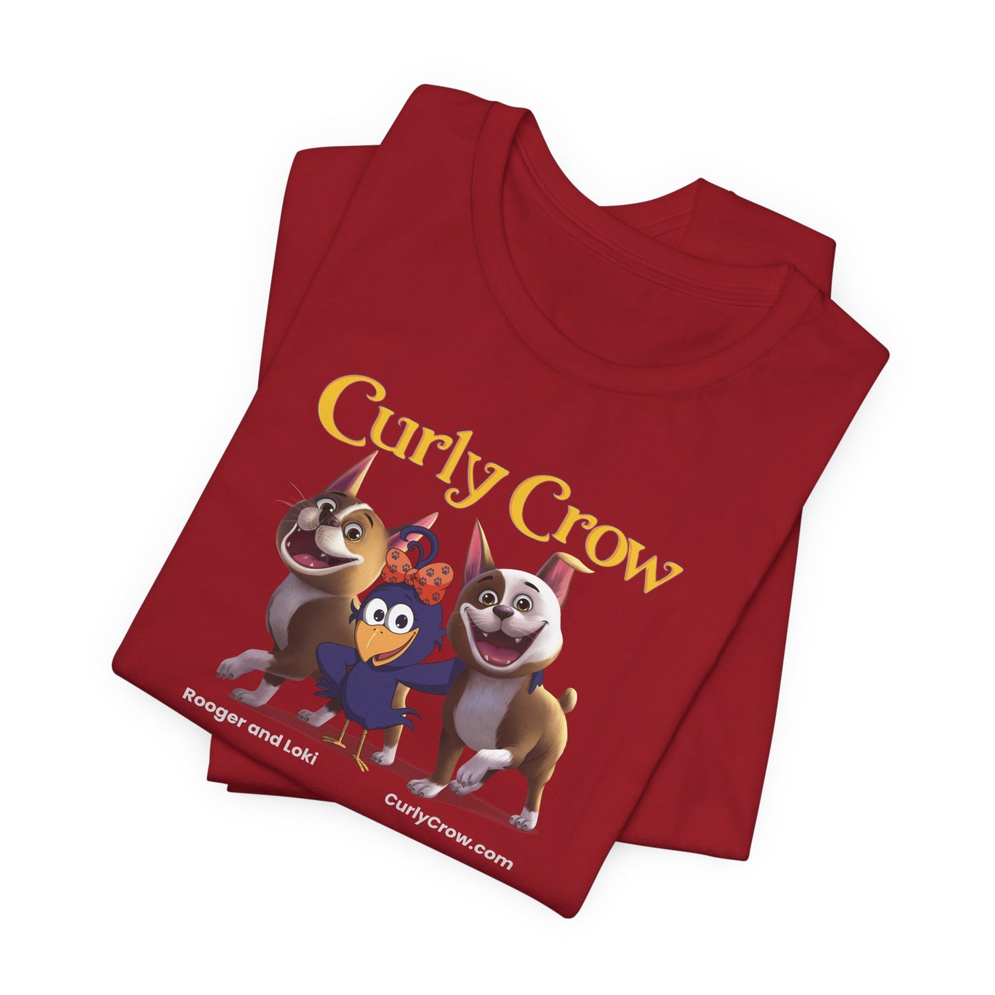 Rooger, Loki & Curly Crow Crossover Tee – Adventure Edition
