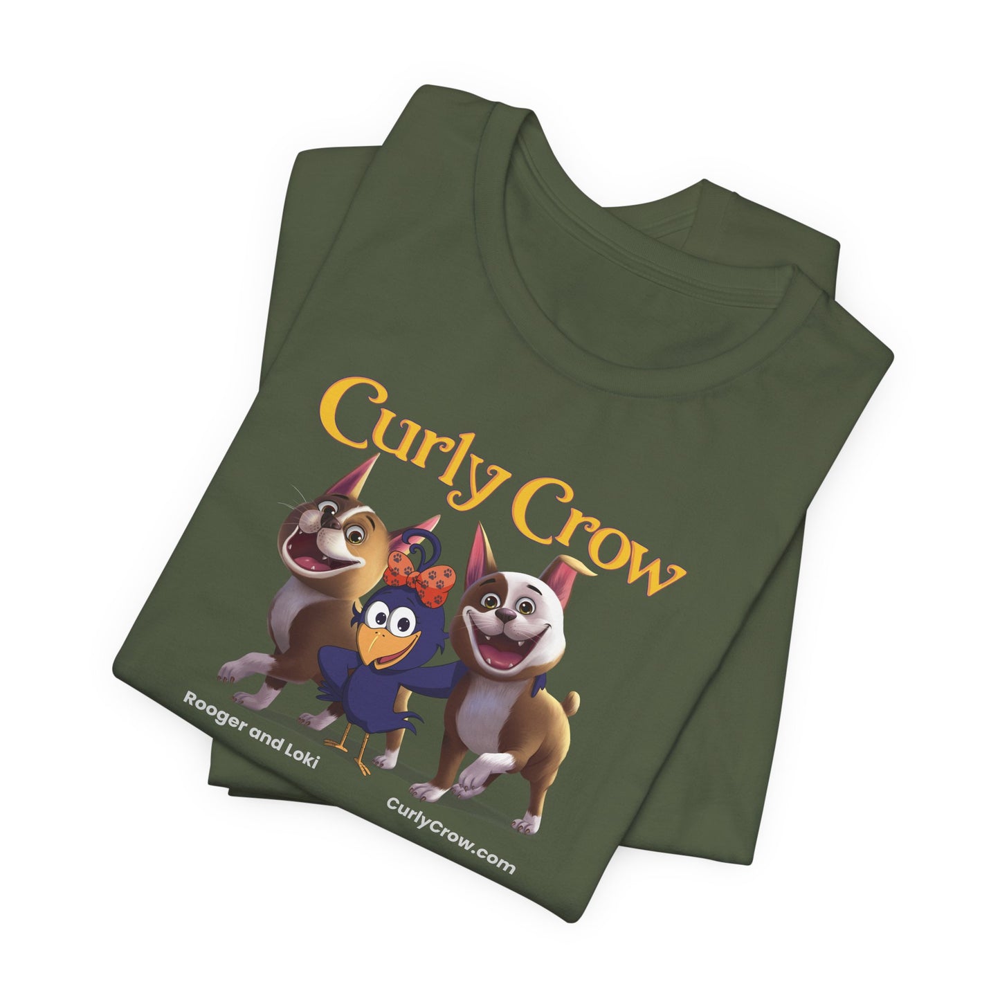 Rooger, Loki & Curly Crow Crossover Tee – Adventure Edition