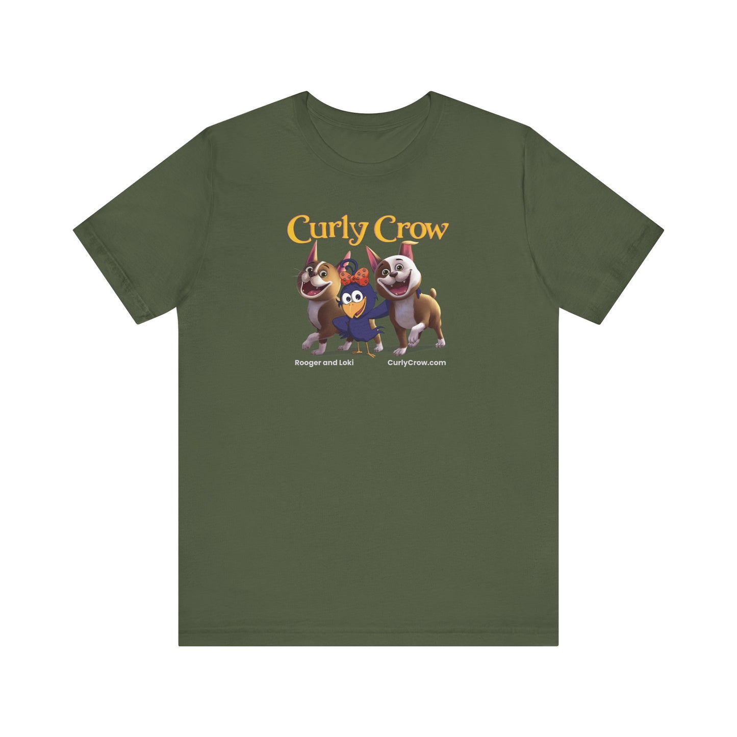 Rooger, Loki & Curly Crow Crossover Tee – Adventure Edition
