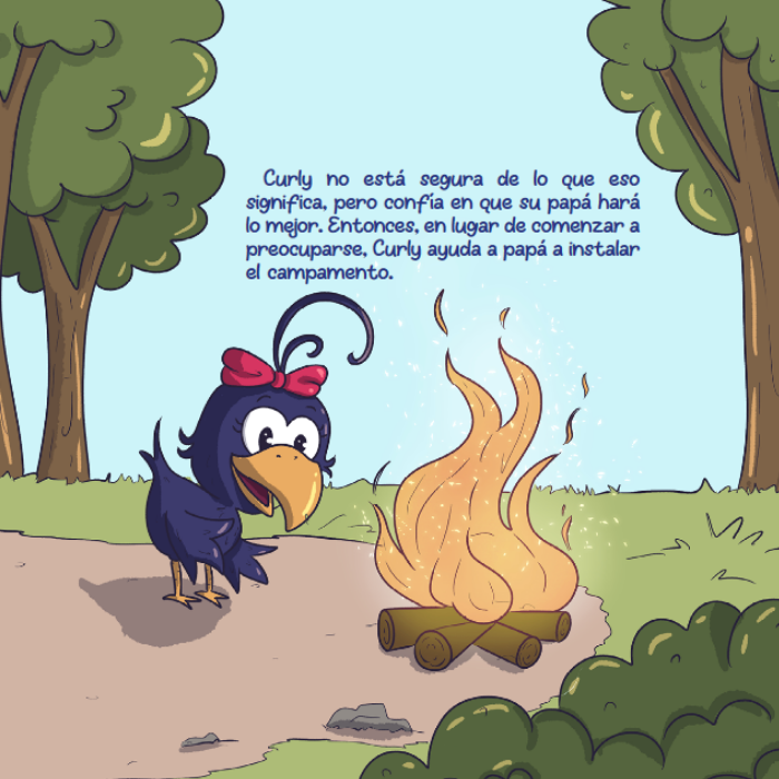Curly Crow va de campamento - Paperback