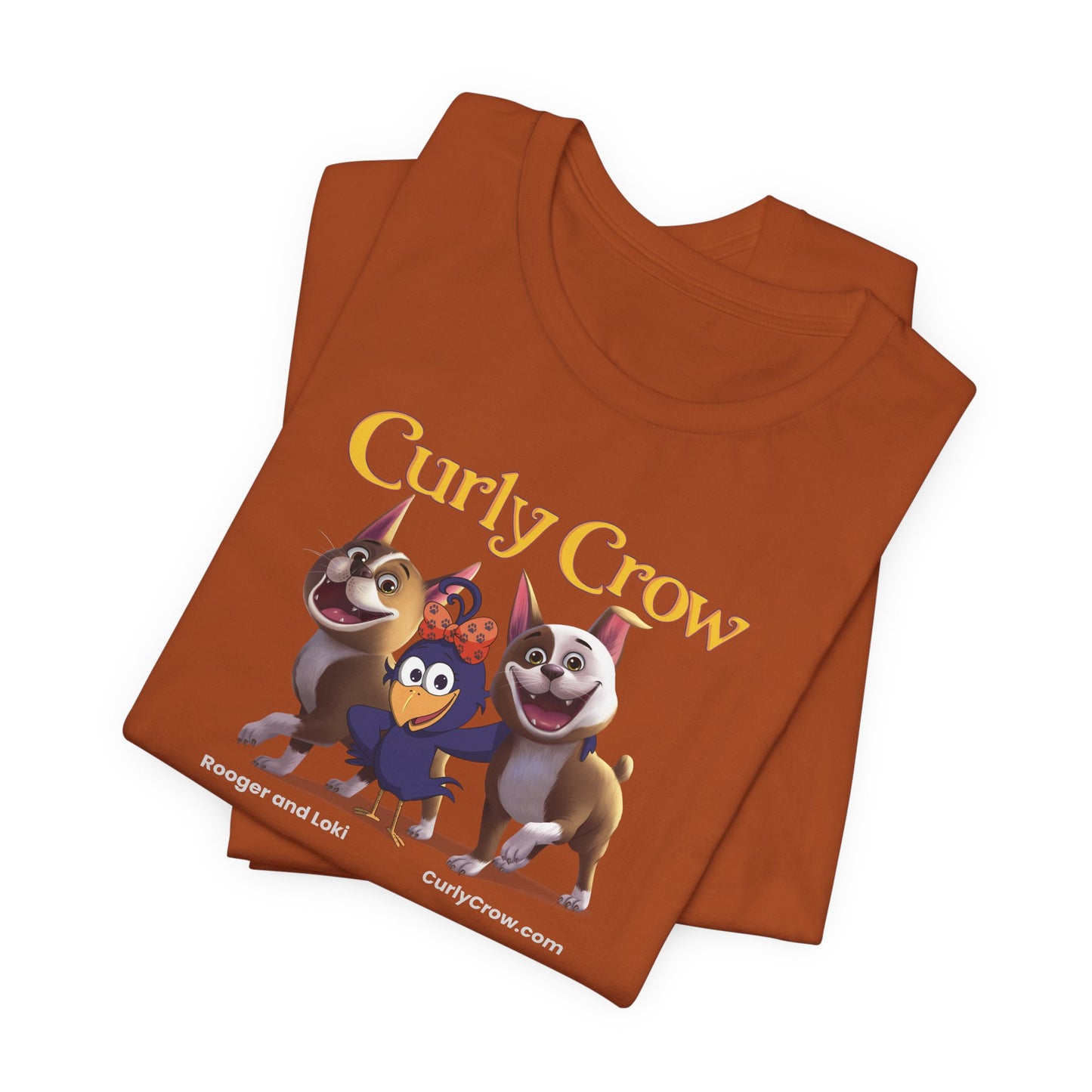 Rooger, Loki & Curly Crow Crossover Tee – Adventure Edition