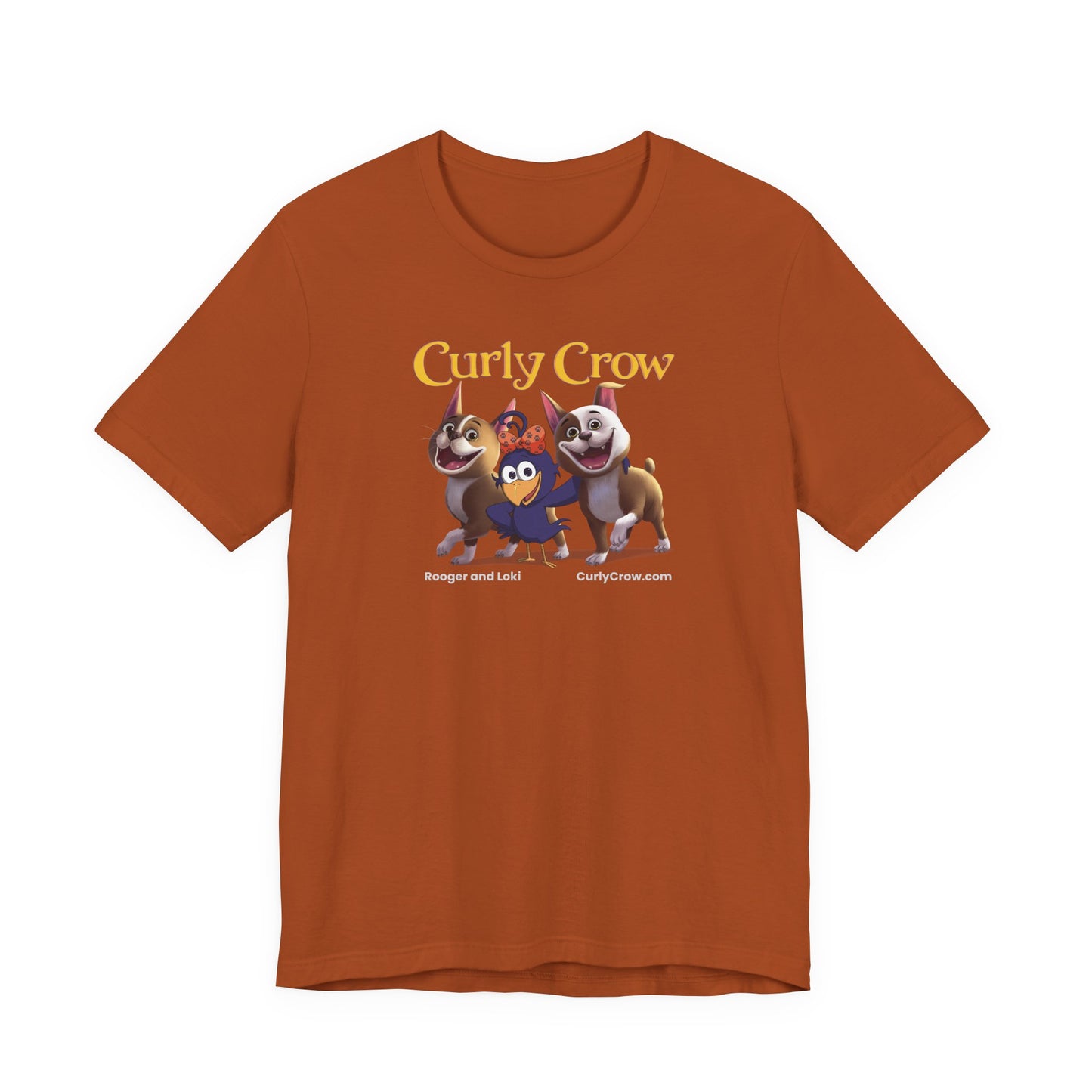 Rooger, Loki & Curly Crow Crossover Tee – Adventure Edition