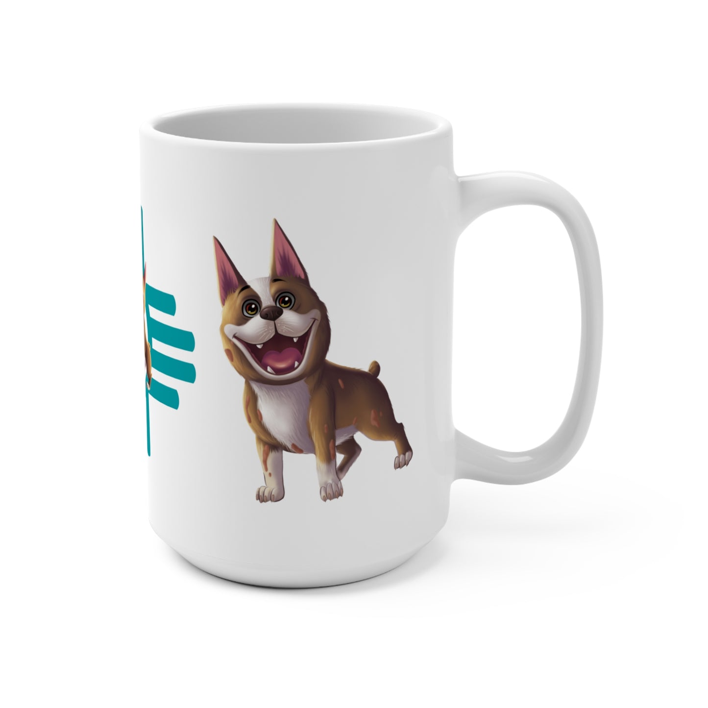 Curly Crow Boston Terrier Mug