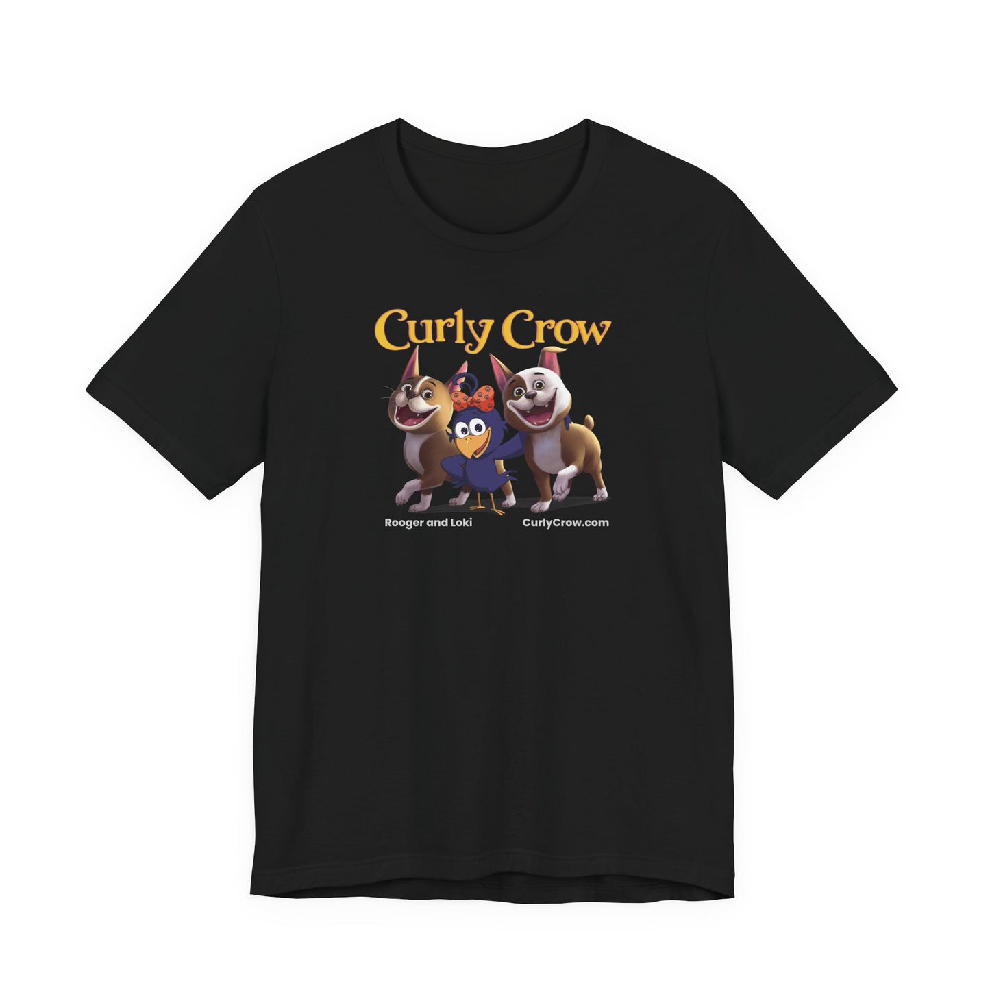 Rooger, Loki & Curly Crow Crossover Tee – Adventure Edition