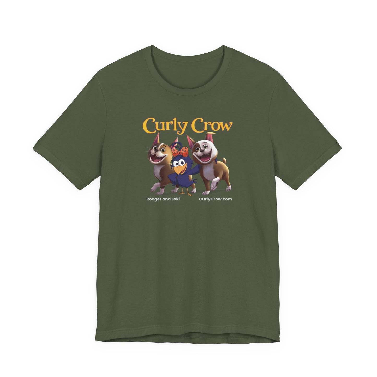 Rooger, Loki & Curly Crow Crossover Tee – Adventure Edition