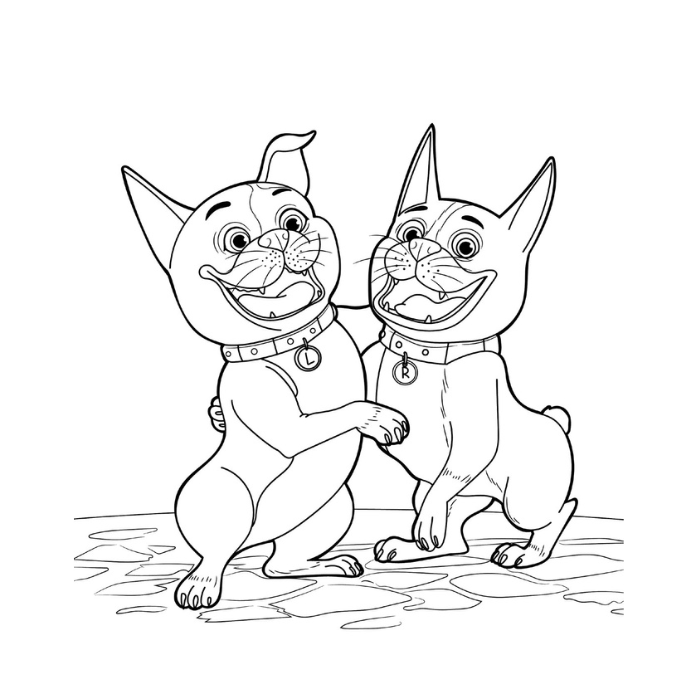 Boston Terrier Coloring Sheet