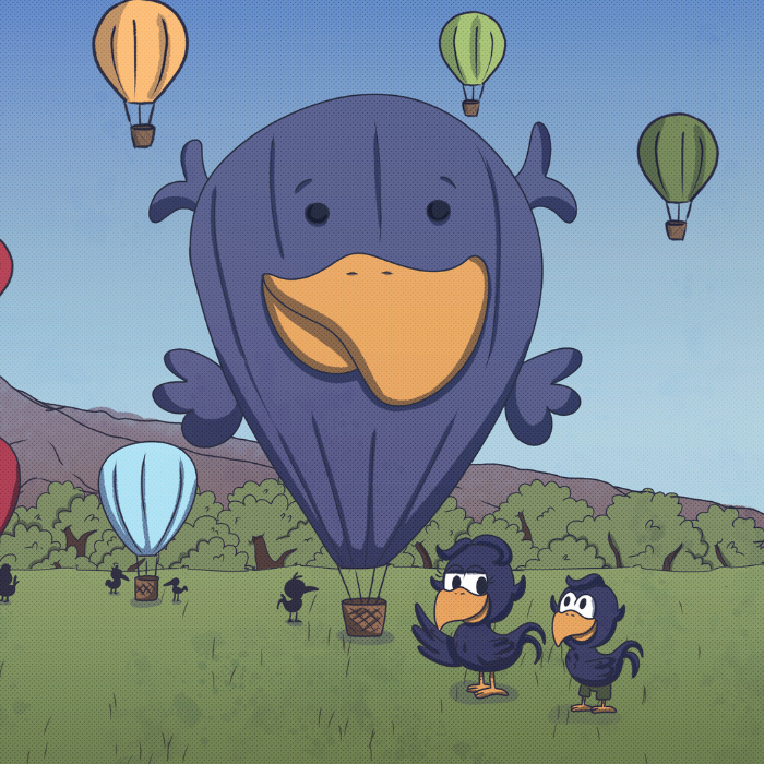Curly Crow Special Shape Balloon. How Air Balloons.