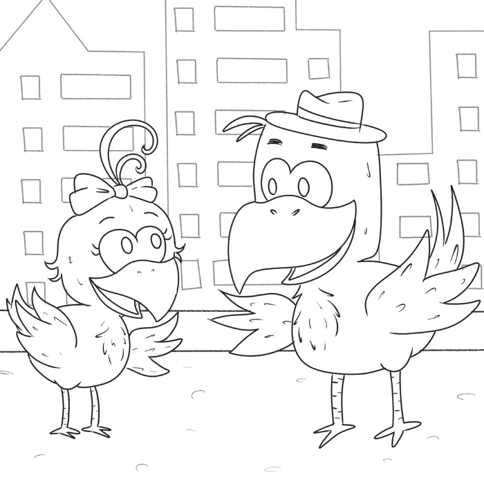 Curly Crow Gets a Haircut - Storytime Coloring Book