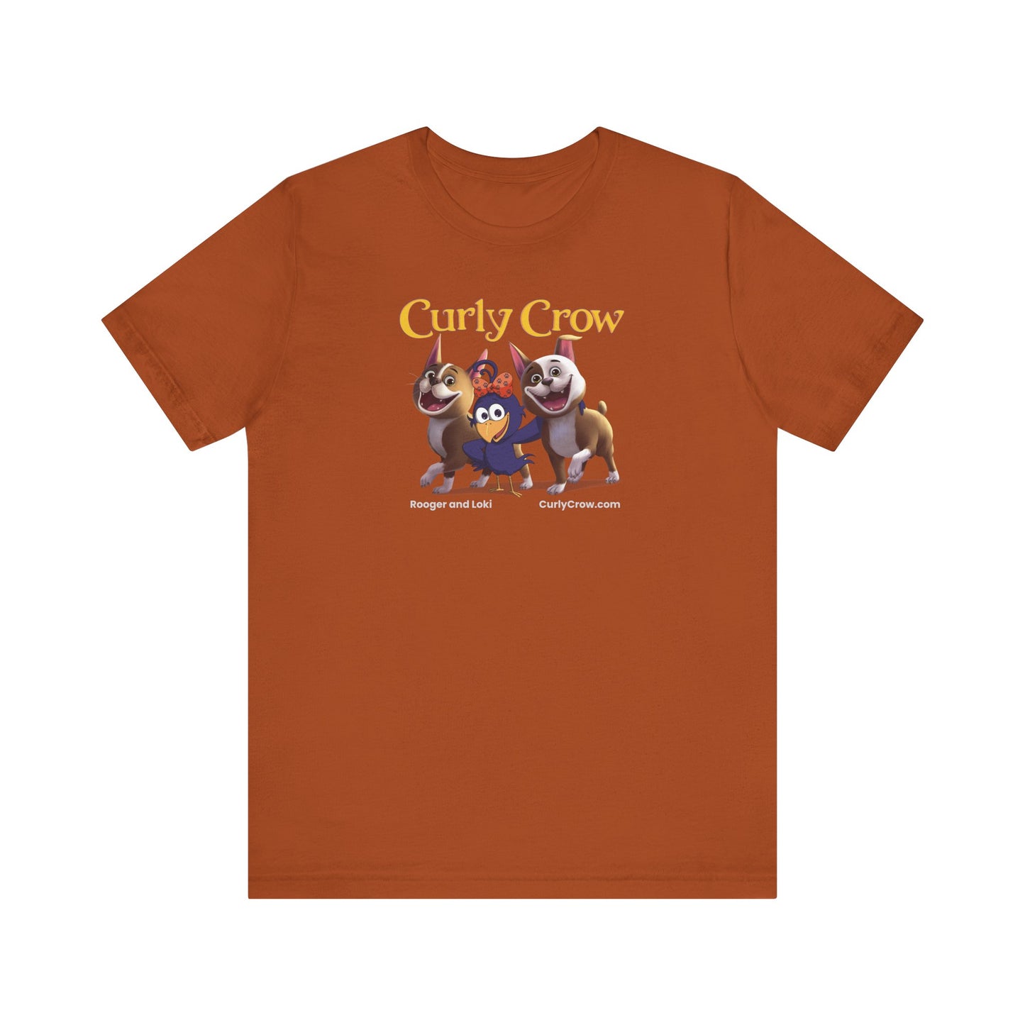 Rooger, Loki & Curly Crow Crossover Tee – Adventure Edition