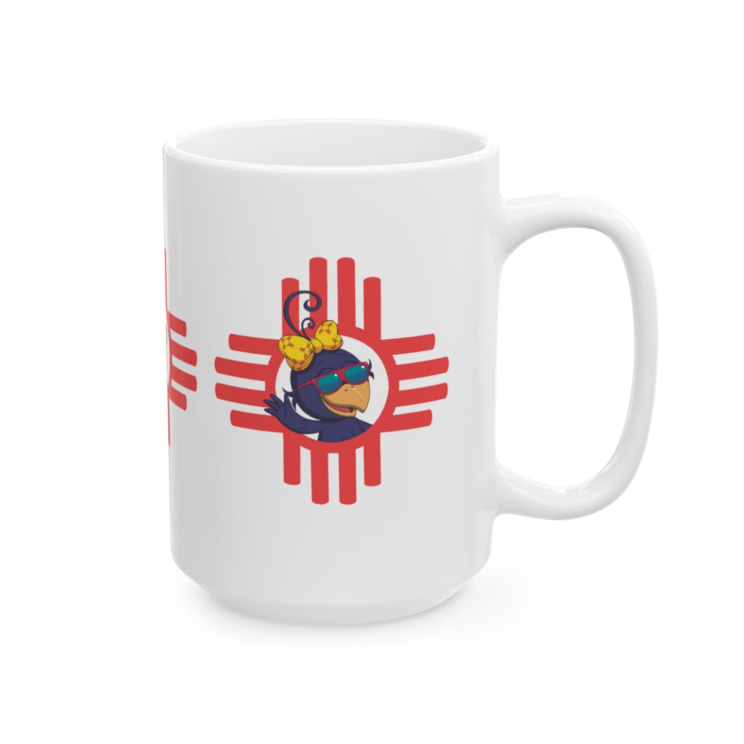 Microwave and dishwasher safe Curly Crow ceramic mugs