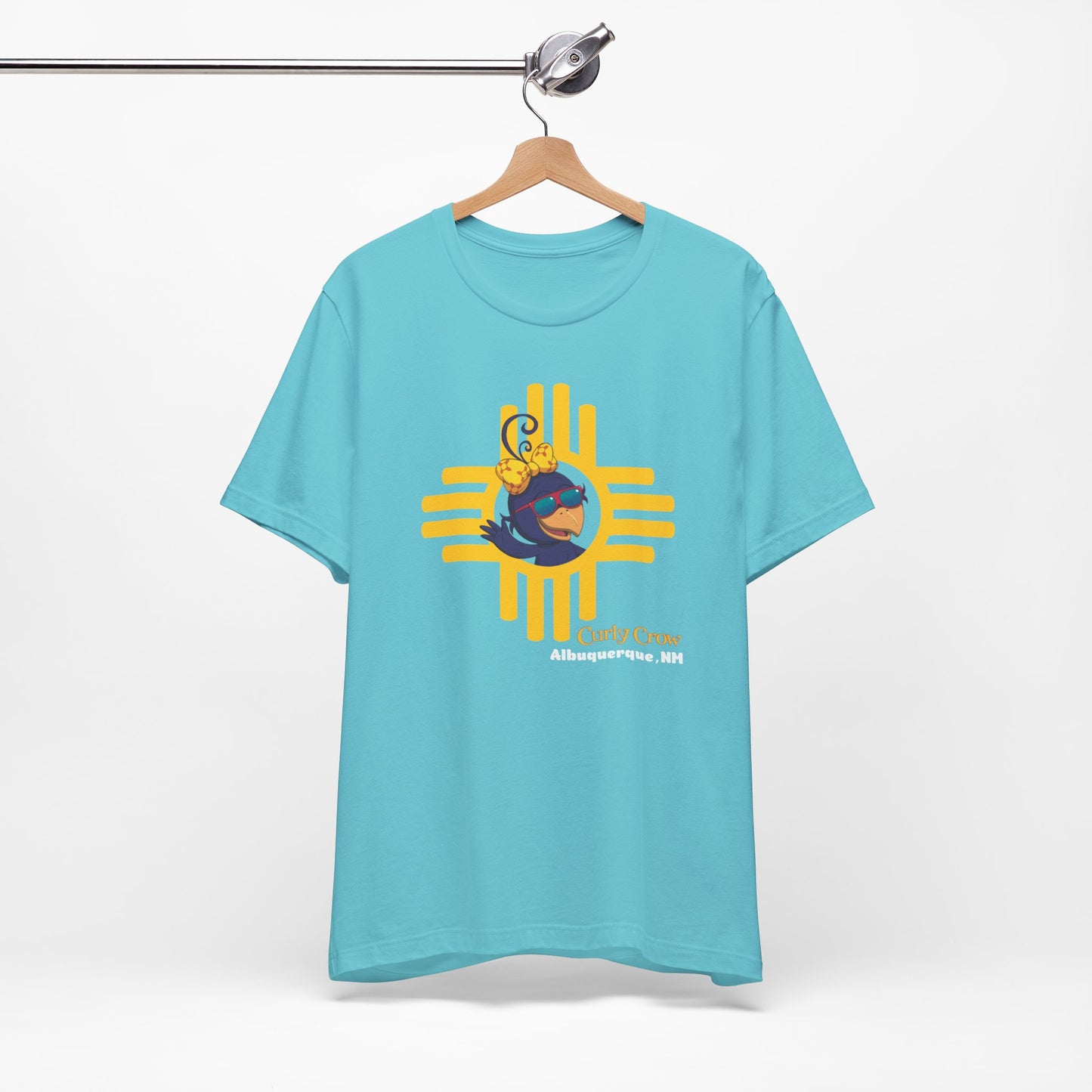 Curly Crow Sunbeam Zia Tee – Yellow | New Mexico Shirt