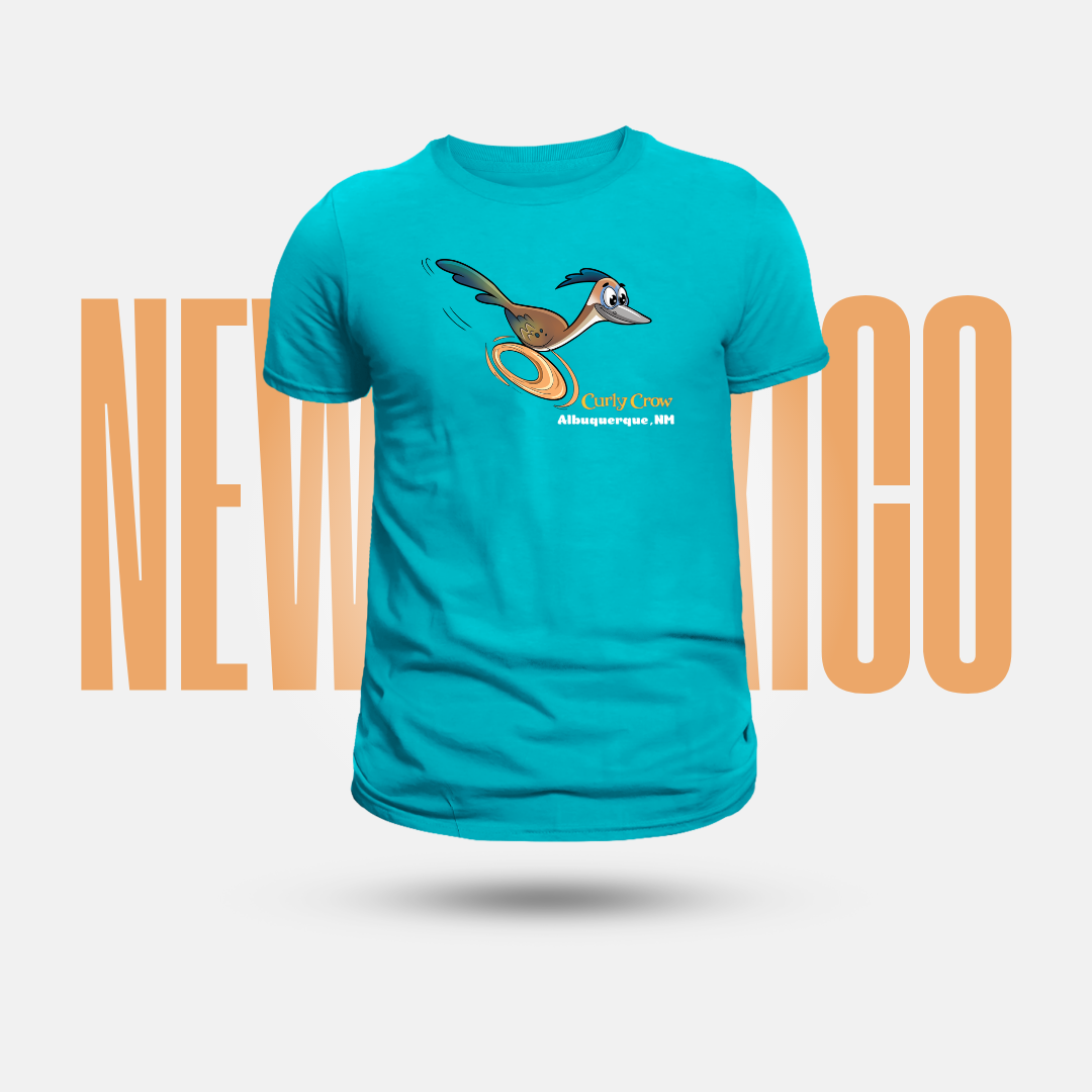 Curly Crow Roadrunner Speedster Tee | Route 66 New Mexico Shirt