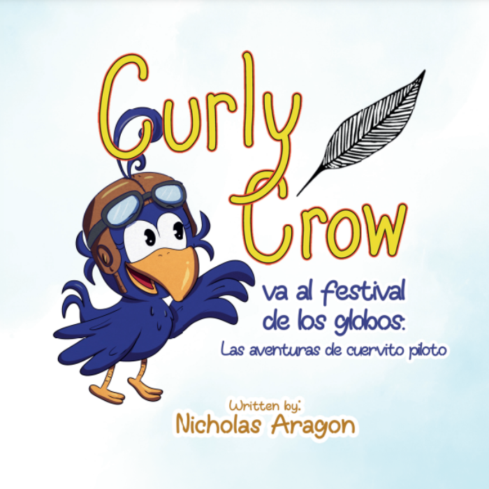 Curly Crow New Mexico Landmarks: Curly Crow visiting iconic New Mexico landmarks, a scene from the Curly Crow Goes to the Balloon Festival New Mexico book series.