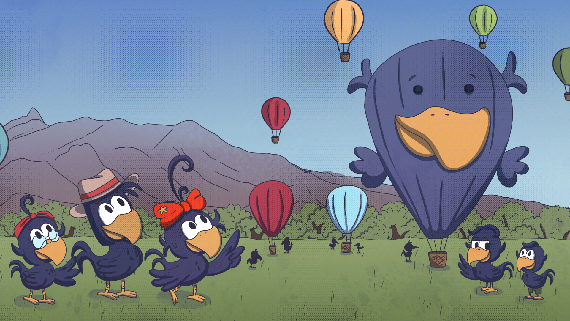 Hot air balloon festival with crowds of people and a Hot air balloon crew preparing for liftoff