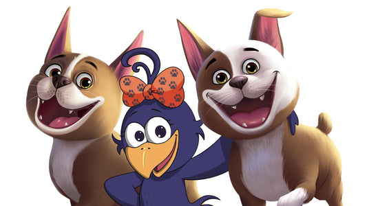 Curly Crow and Rooger and Loki team up to help authors write books