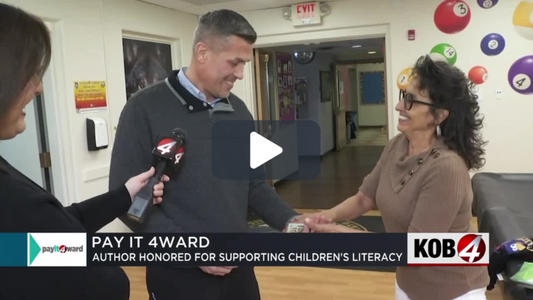 Pay It 4ward: Author Nicholas Aragon Curly Crow honored for supporting children’s literacy