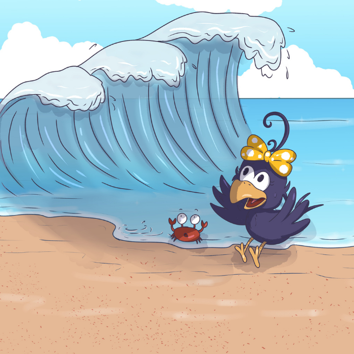 Curly Crow va a la playa