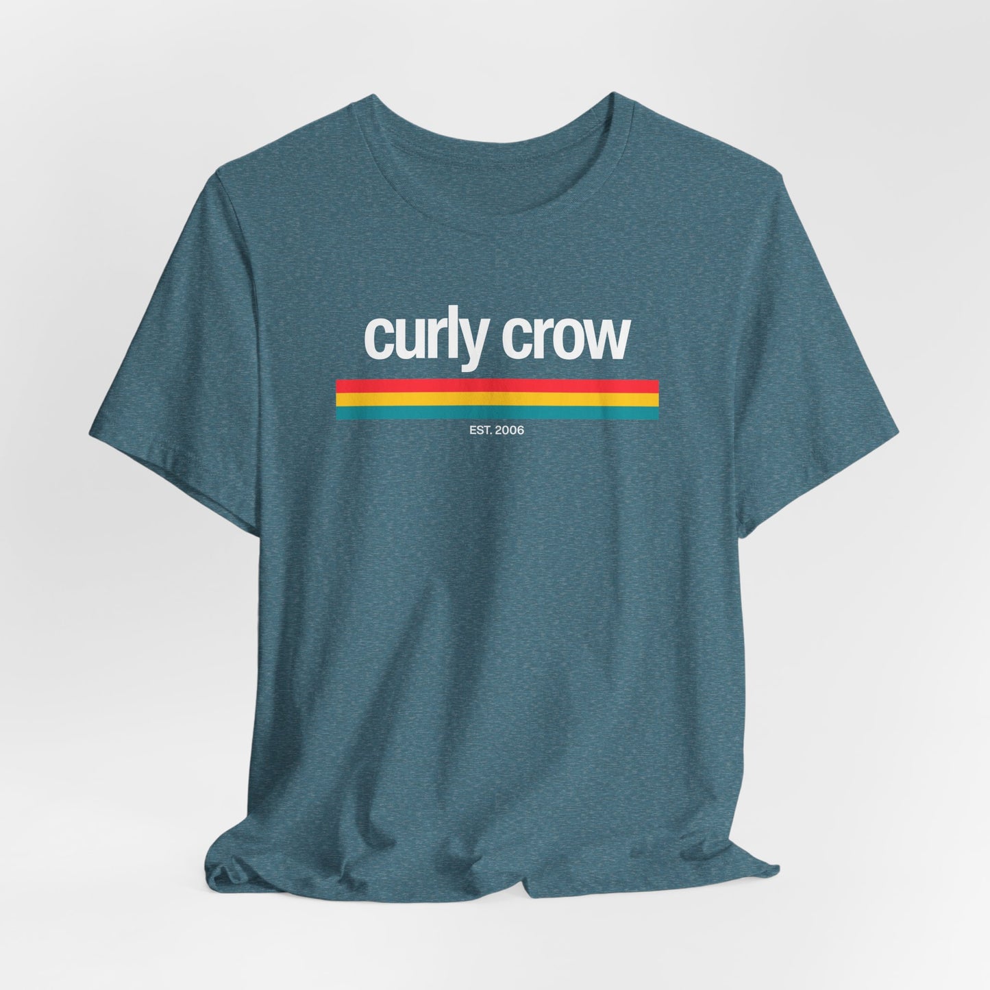 Curly Crow Heritage Stripe Tee | New Mexico Retro Shirt