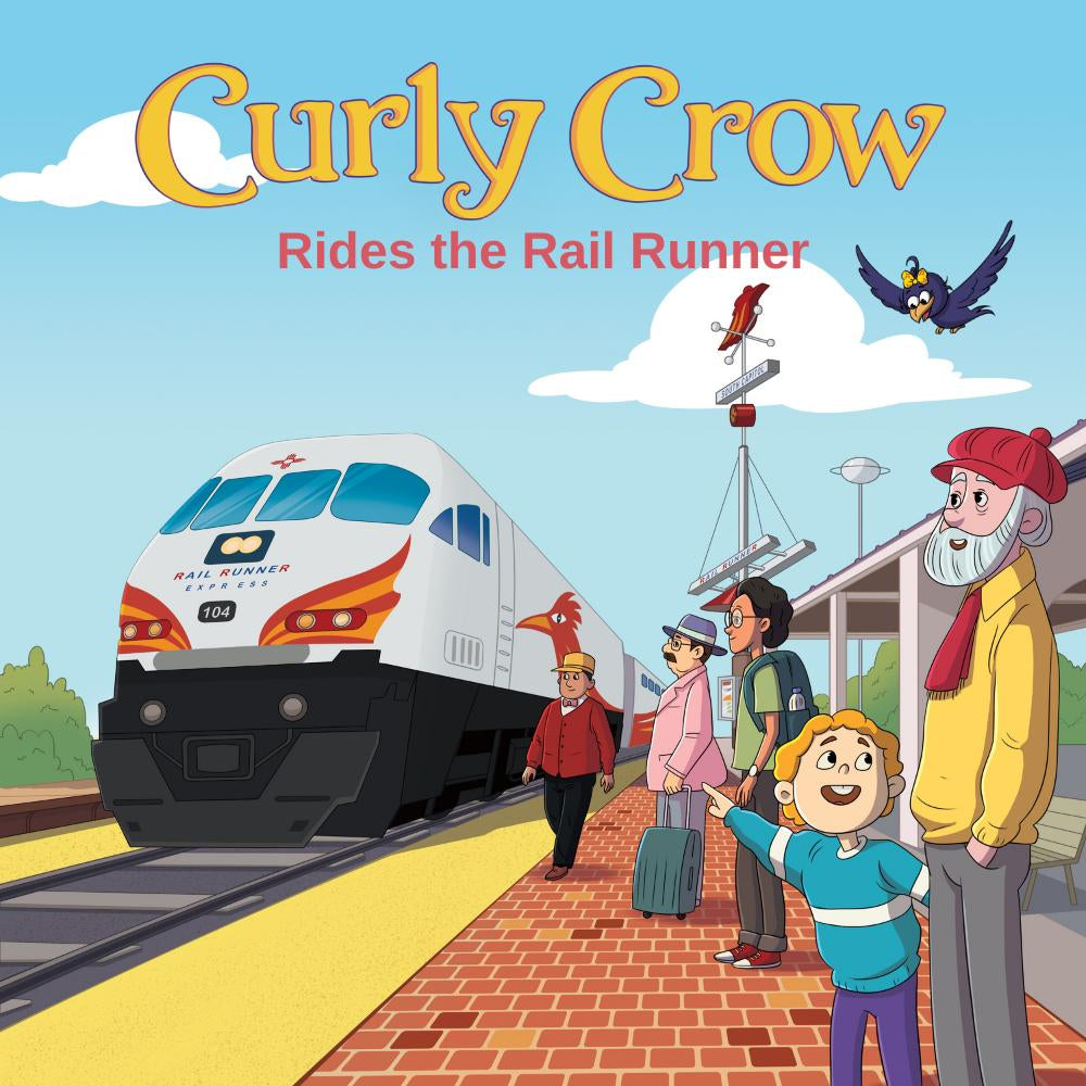 Crow Rails Curly Crow Rides the Rail Runner | Bilingual Kids Train Book | Pre ...