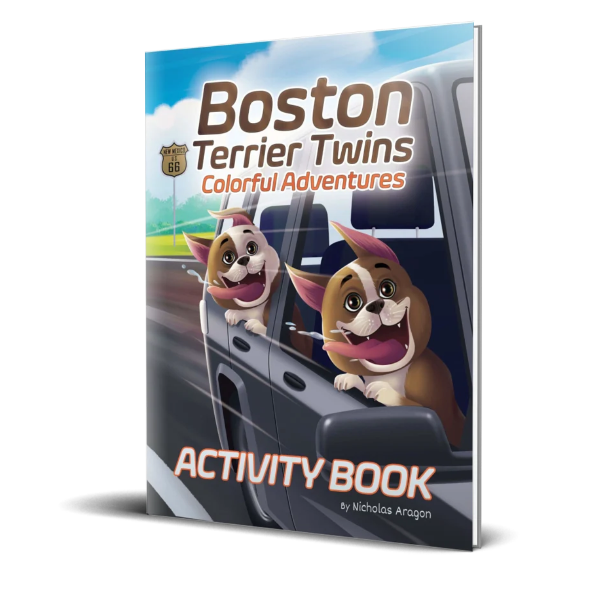 Boston Terrier Activity Book by Curly Crow Books