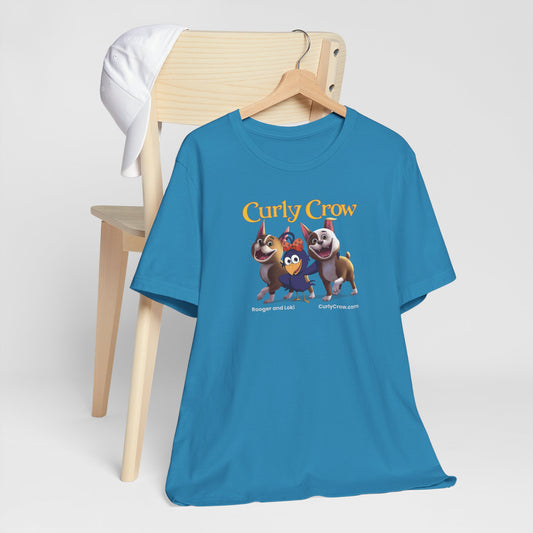 Rooger, Loki & Curly Crow Crossover Tee – Adventure Edition