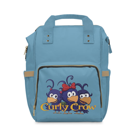 Curly Crow Sky Explorer Backpack | Blue Kids School & Adventure Bag