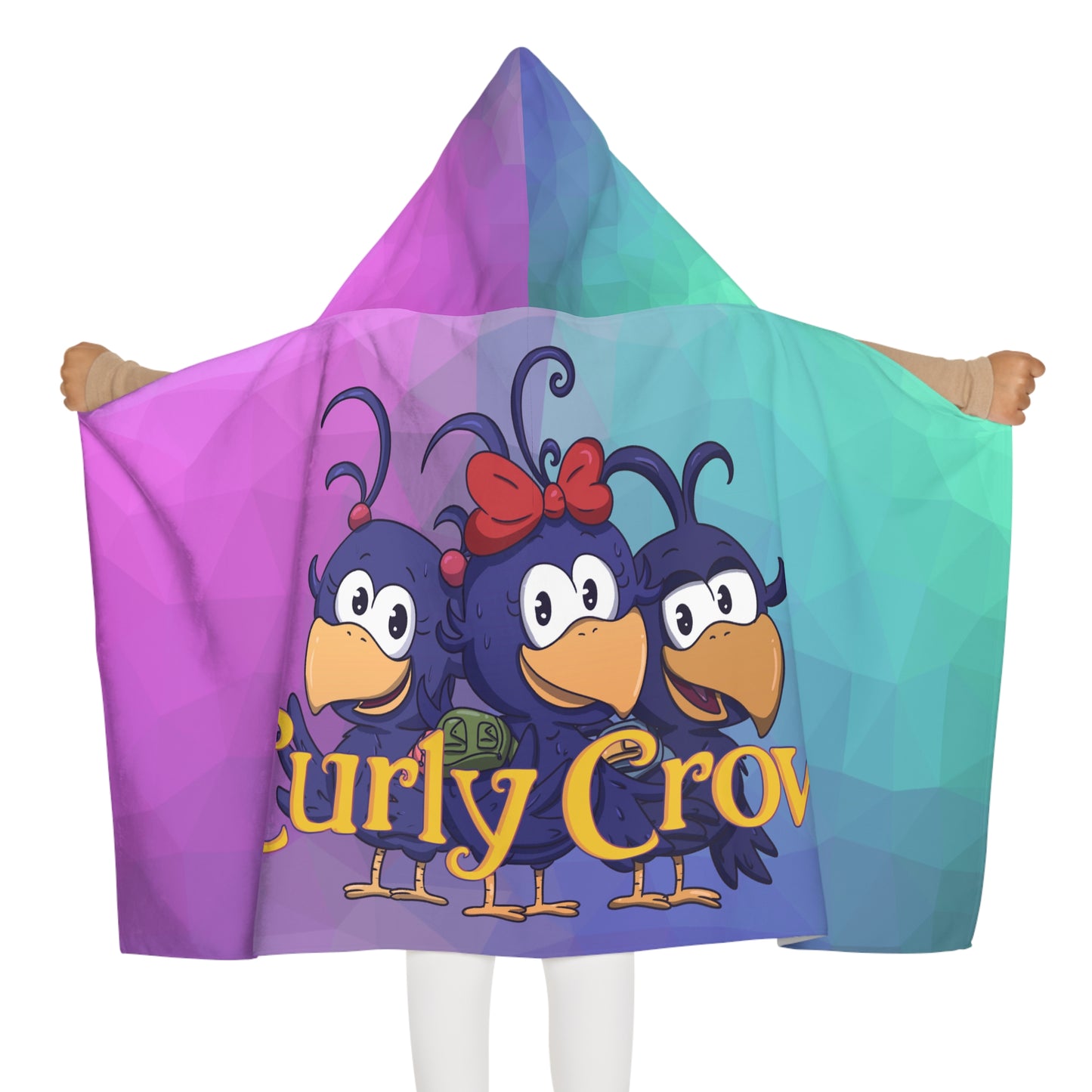 Curly Crow Hooded Towel