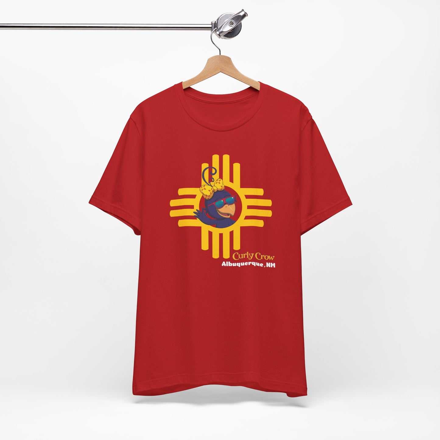 Curly Crow Sunbeam Zia Tee – Yellow | New Mexico Shirt
