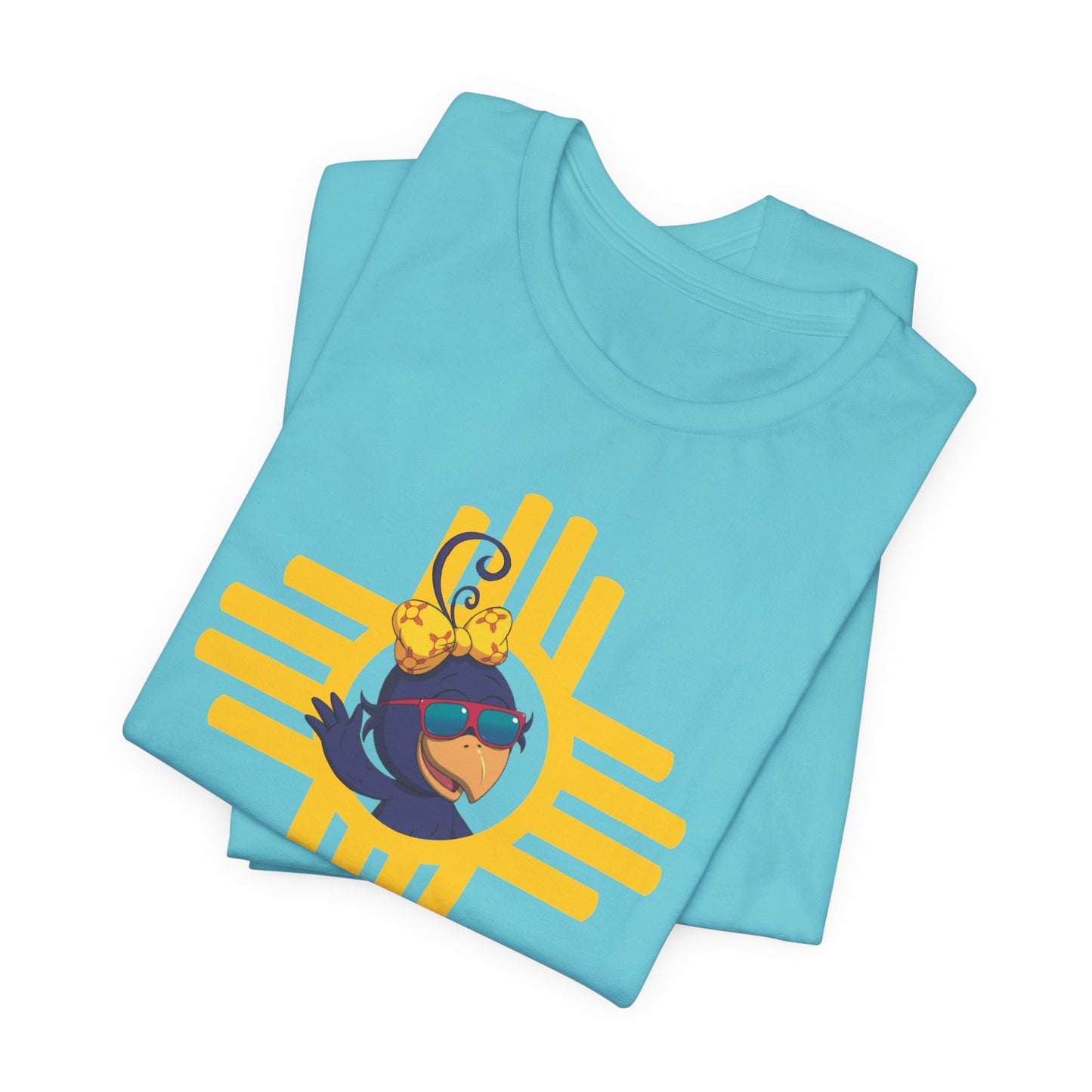 Curly Crow Sunbeam Zia Tee – Yellow | New Mexico Shirt