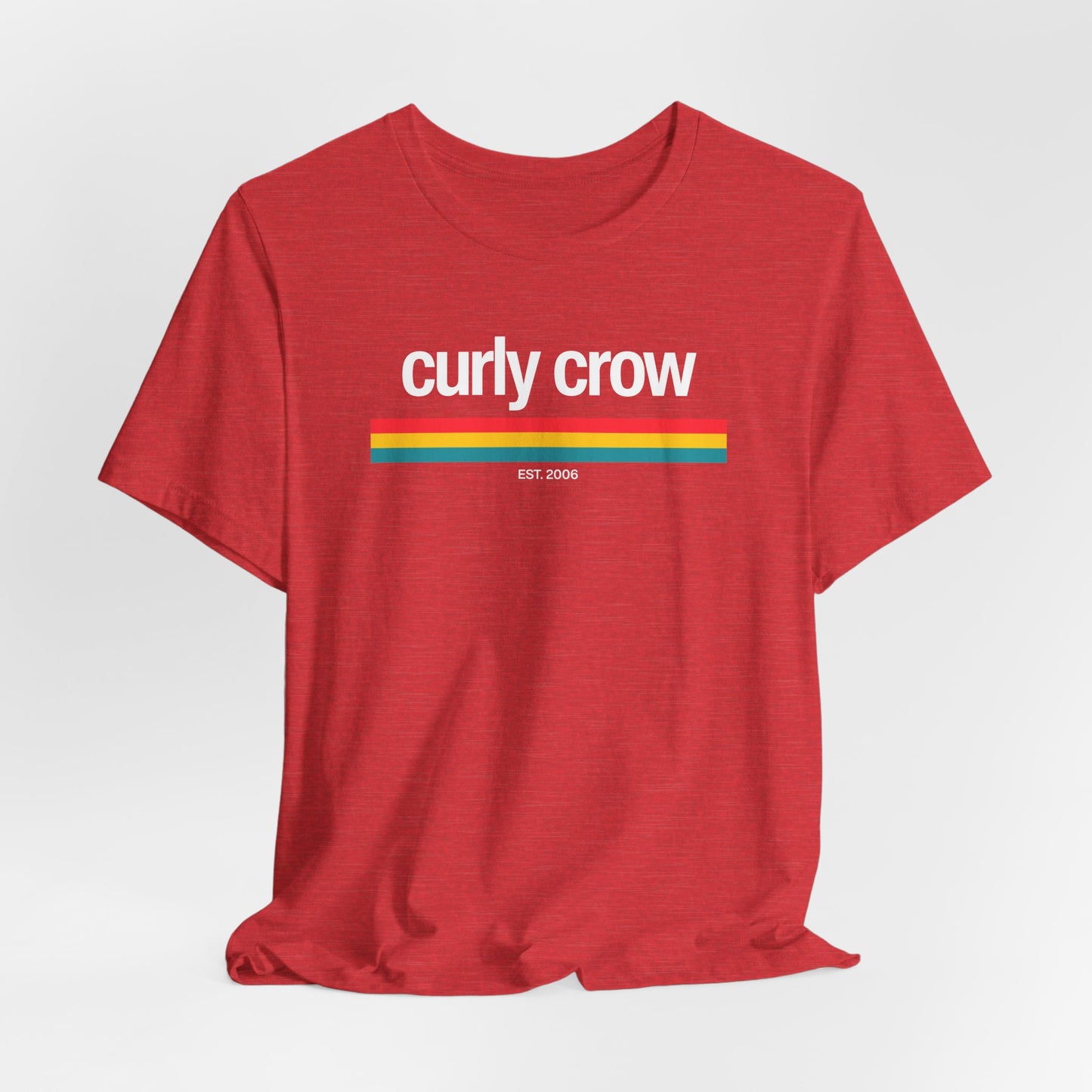 Curly Crow Heritage Stripe Tee | New Mexico Retro Shirt