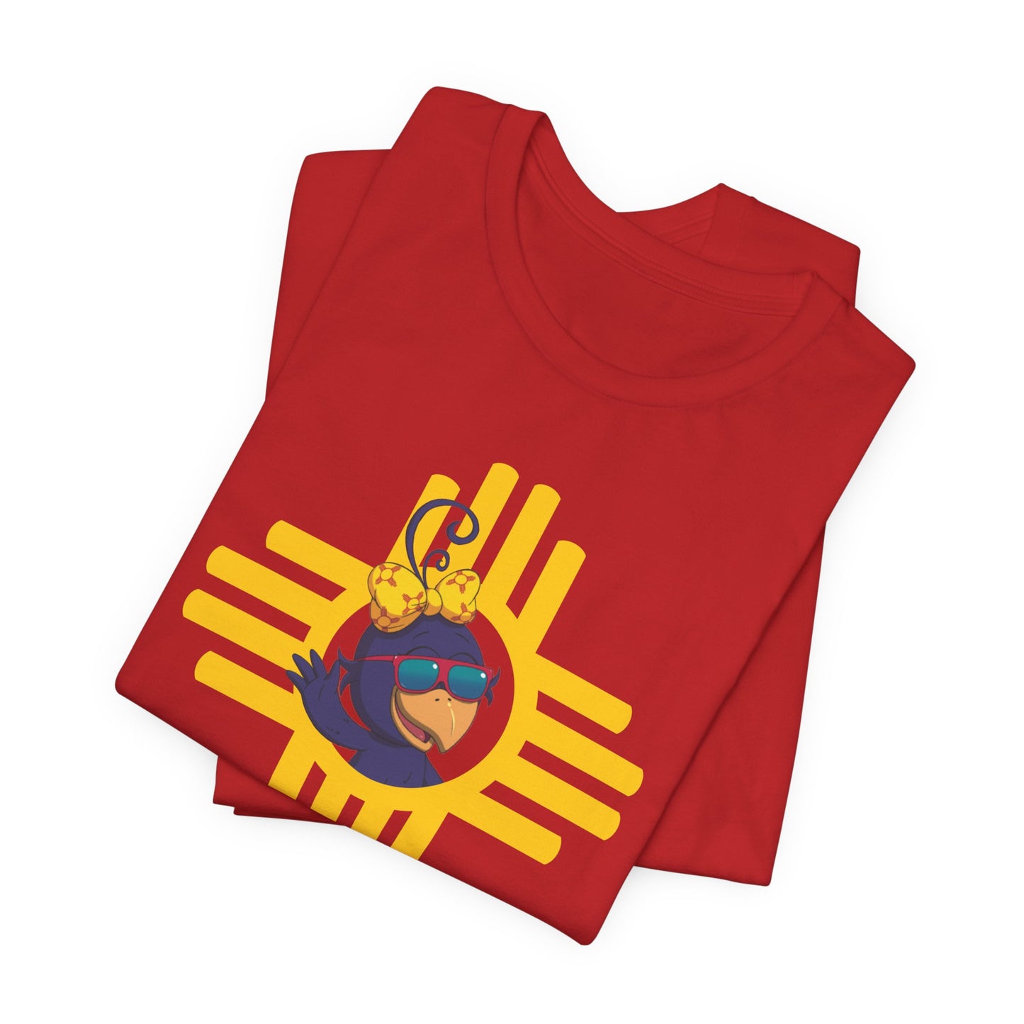 Curly Crow Sunbeam Zia Tee – Yellow | New Mexico Shirt