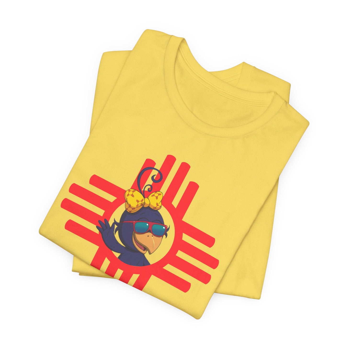 Curly Crow Sunfire Zia Tee – Red | New Mexico Shirt