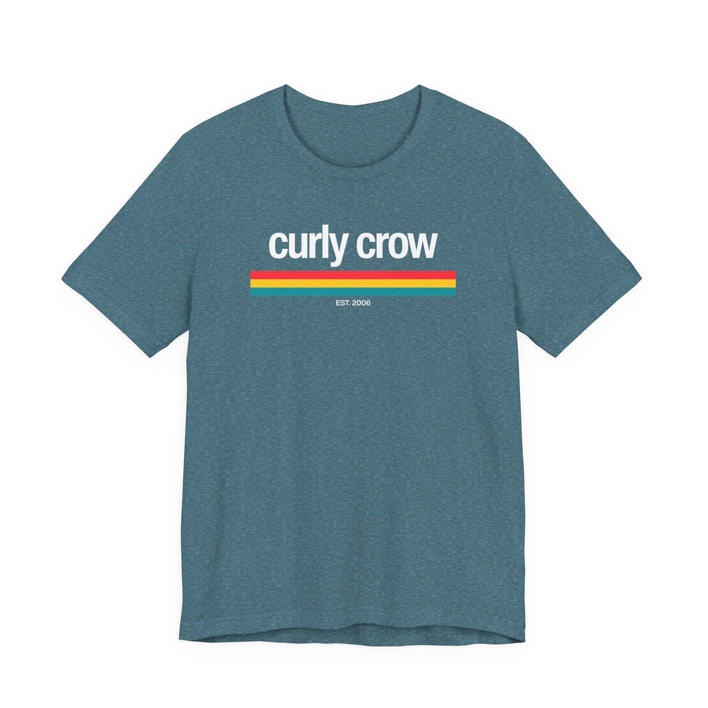 Curly Crow Heritage Stripe Tee | New Mexico Retro Shirt