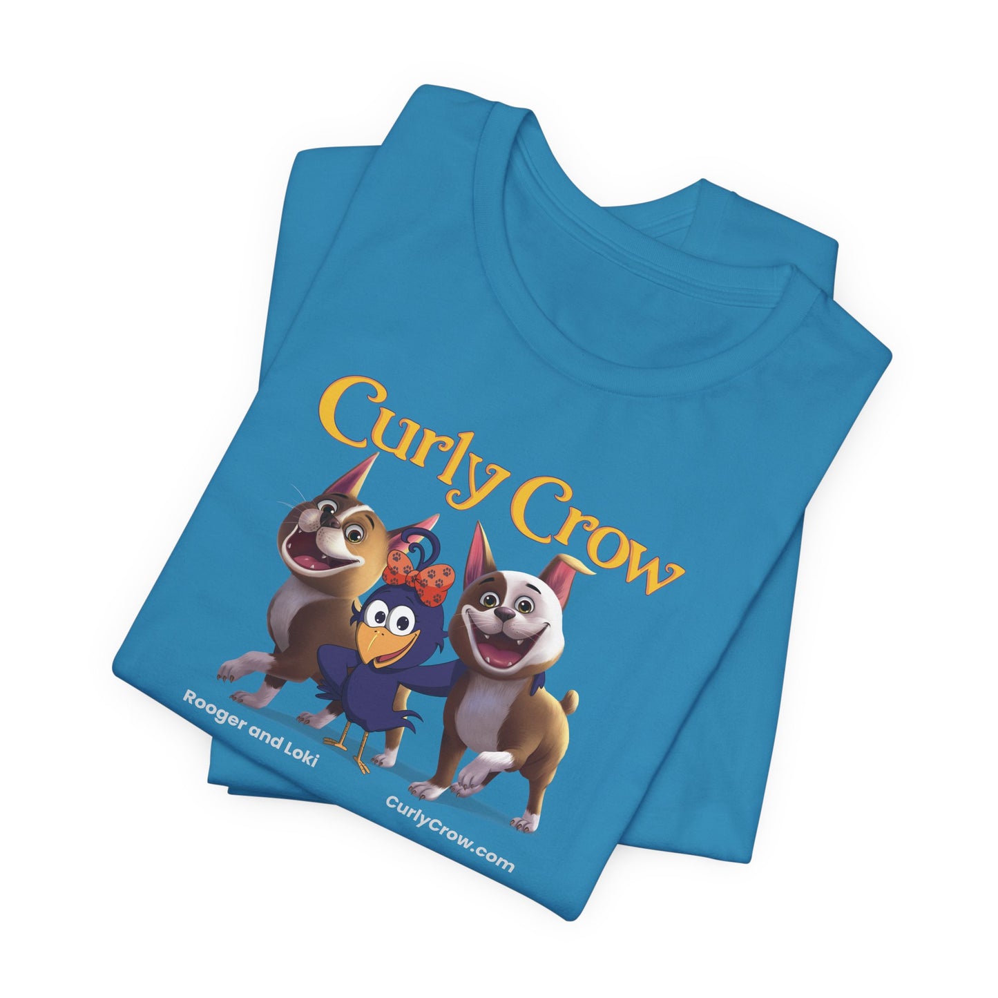 Rooger, Loki & Curly Crow Crossover Tee – Adventure Edition