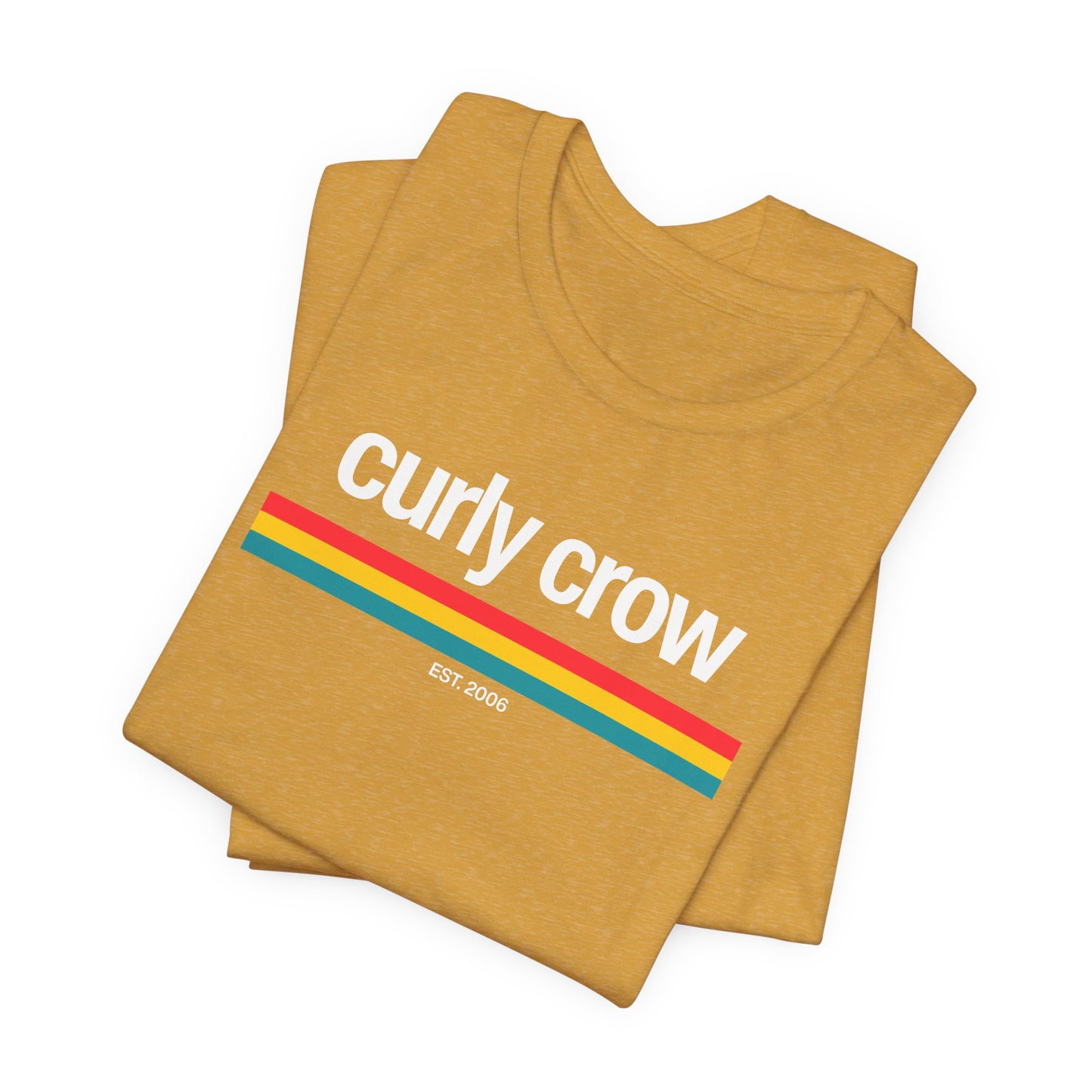 Curly Crow Heritage Stripe Tee | New Mexico Retro Shirt