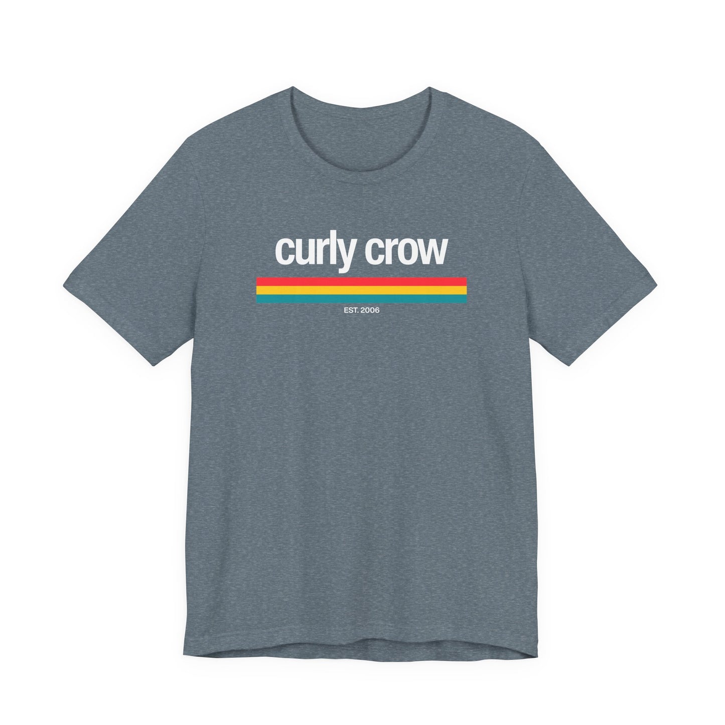Curly Crow Heritage Stripe Tee | New Mexico Retro Shirt