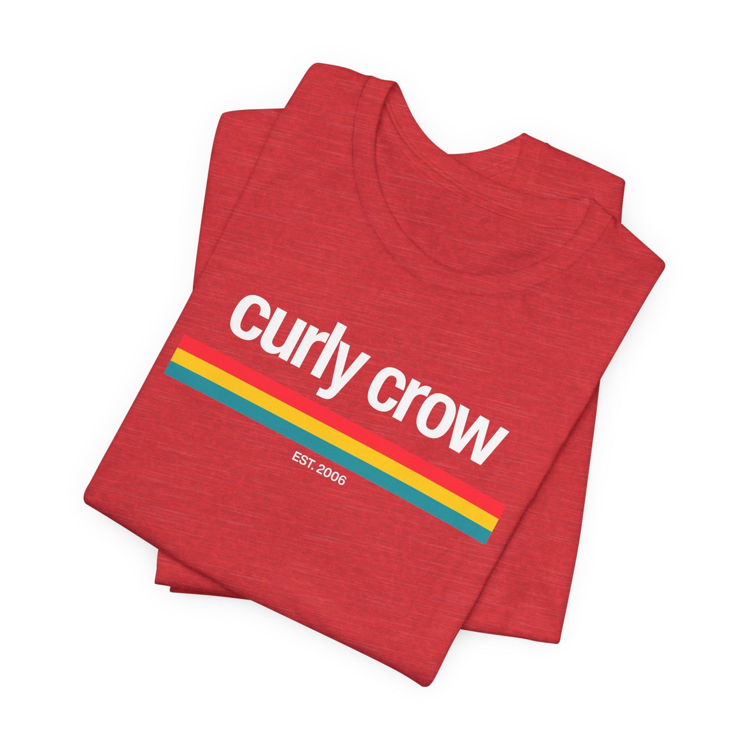 Curly Crow Heritage Stripe Tee | New Mexico Retro Shirt