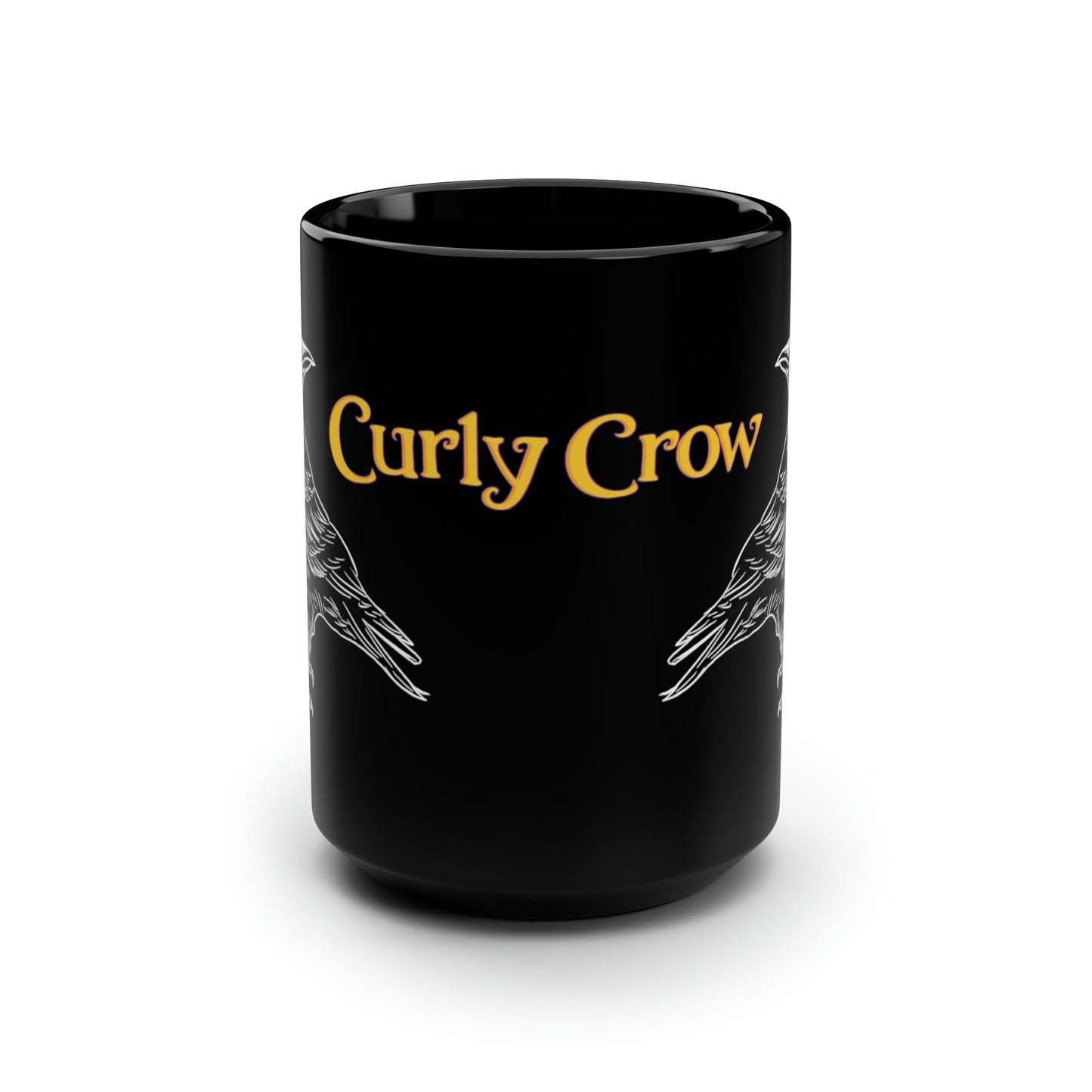 Curly Crow Blackbird Mug