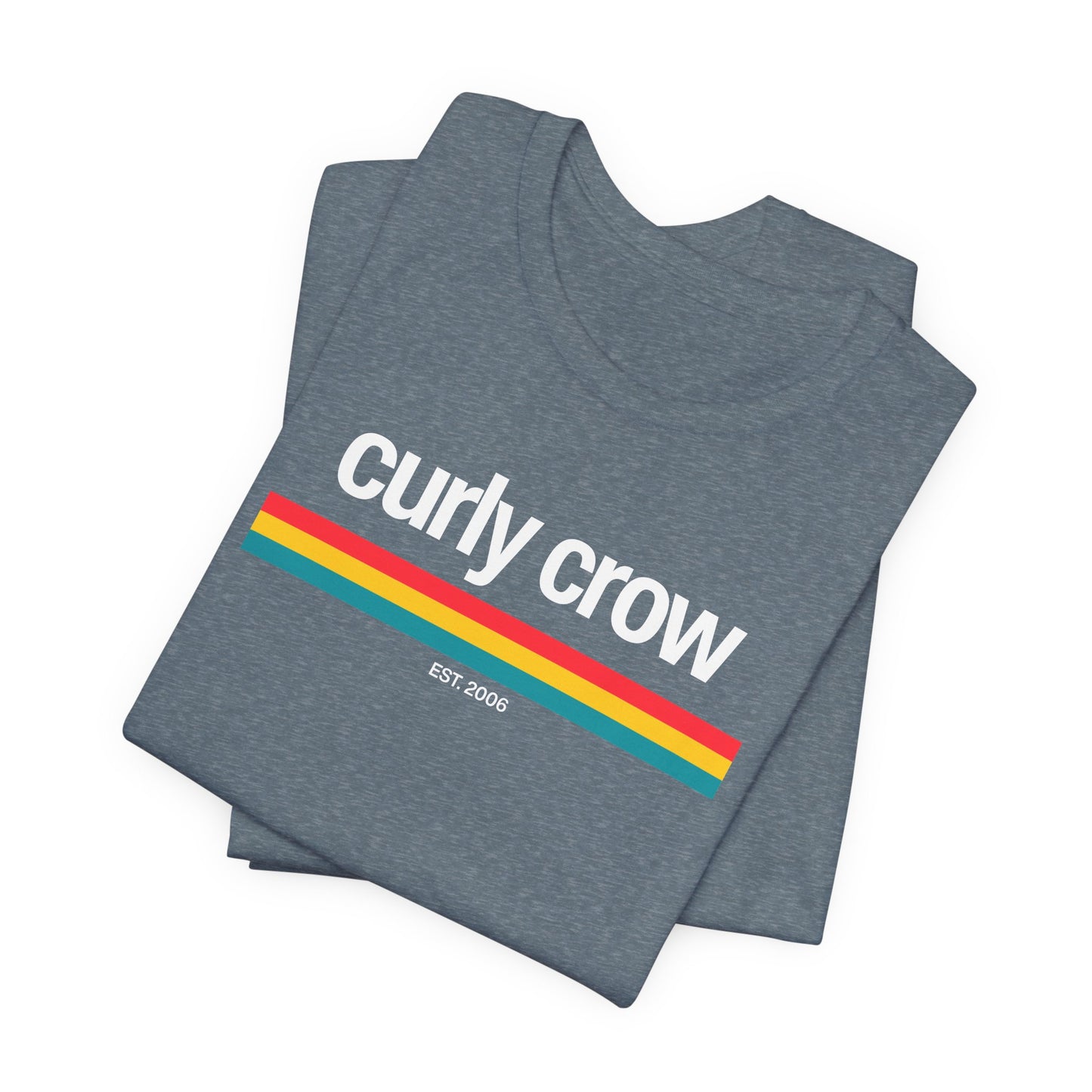 Curly Crow Heritage Stripe Tee | New Mexico Retro Shirt