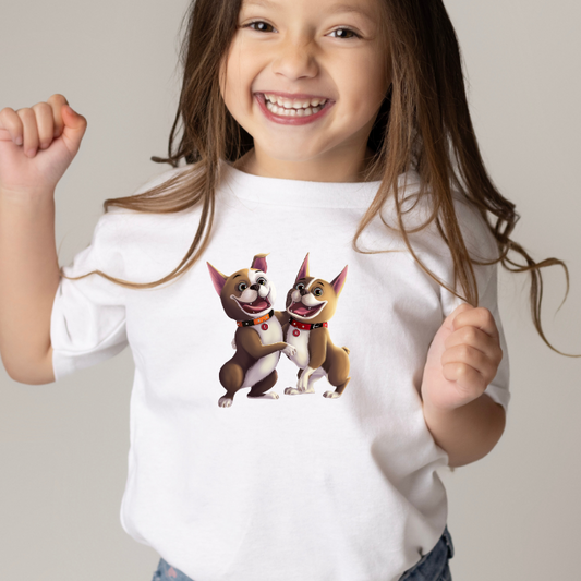 Dog lover t-shirt for kids Curly Crow Books