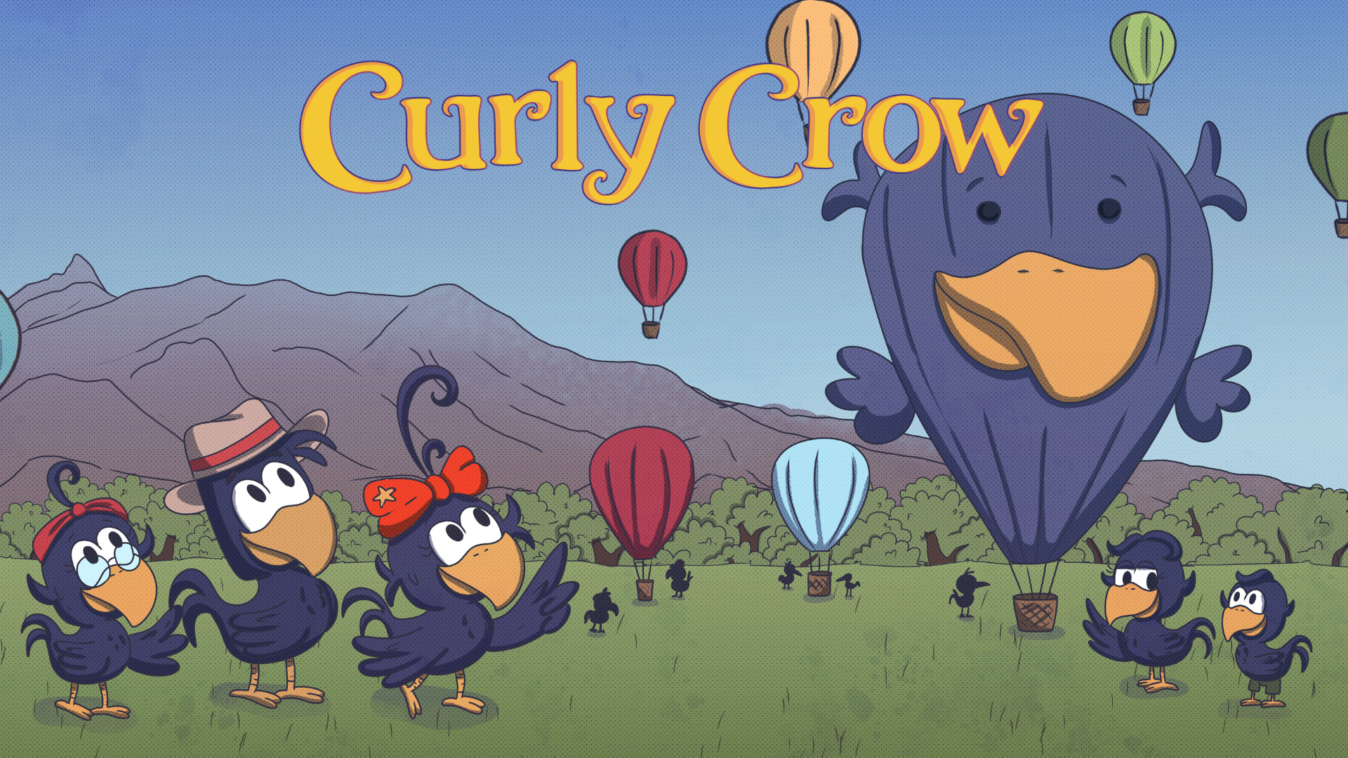 Curly Crow Kids Books Fiesta Party with Hot Air Balloons Special Shape Balloon