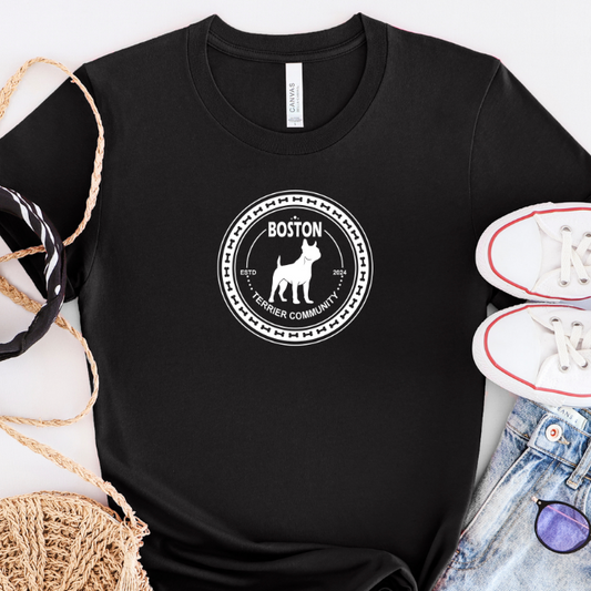 Curly Crow Books' charming illustrations bring Rooger and Loki's lovable personalities to life on every Boston Terrier T-Shirt and kids tee.