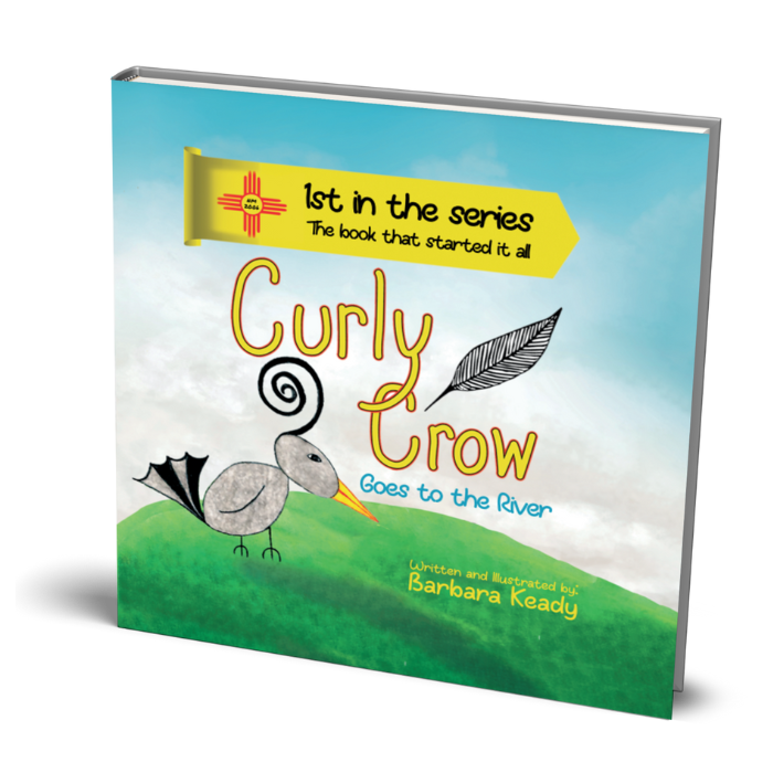 The Book that started it all. The original Curly Crow children’s book by Barb Keady and Nicholas Aragon