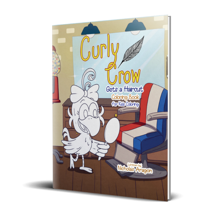 Curly Crow Children's Coloring Book Cover - Identity and Trust