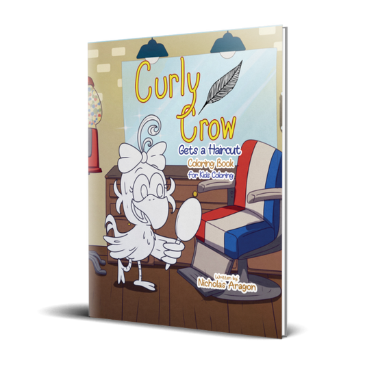 Curly Crow Children's Coloring Book Cover - Identity and Trust