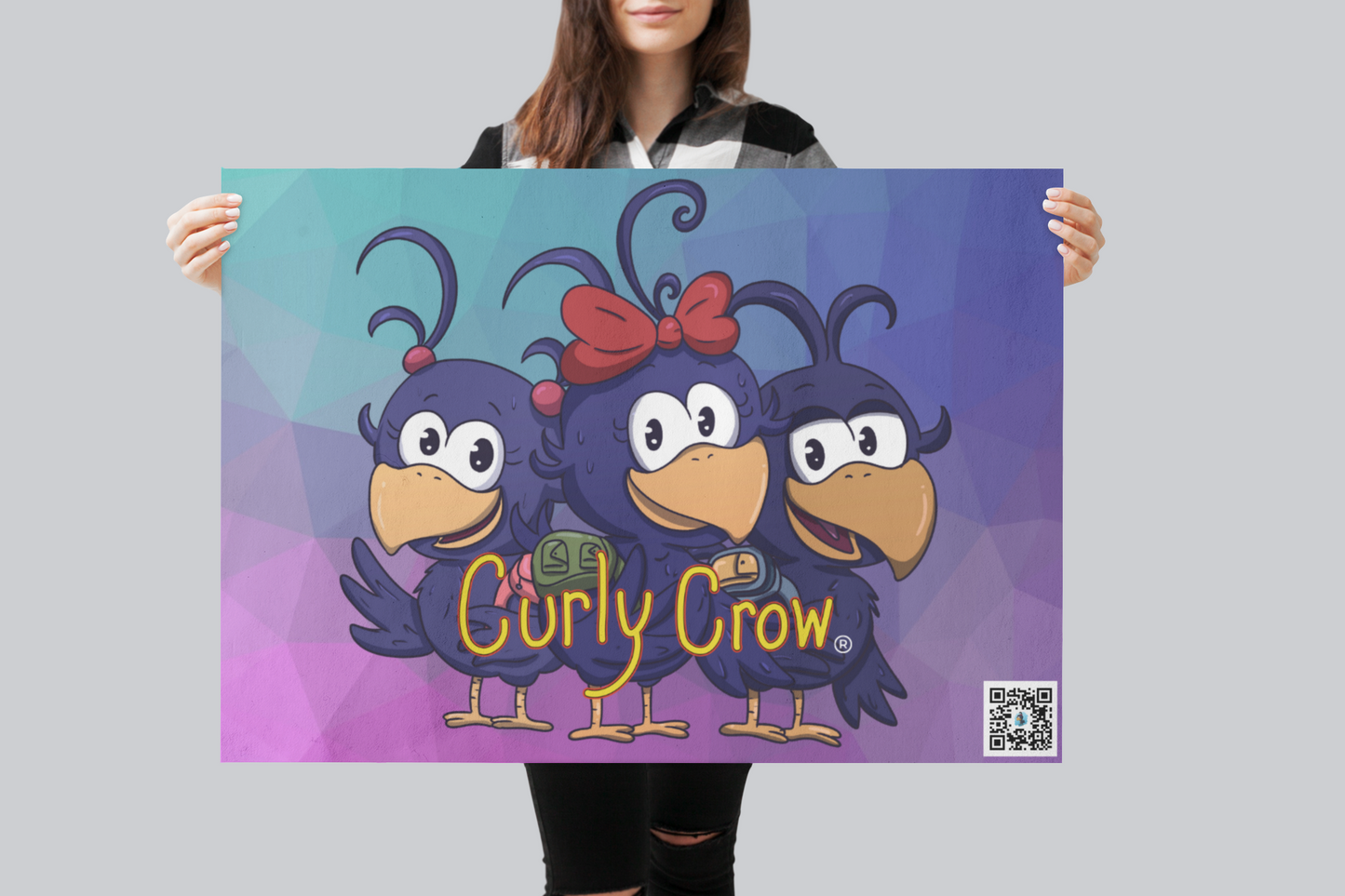 Curly Crow Kids Poster