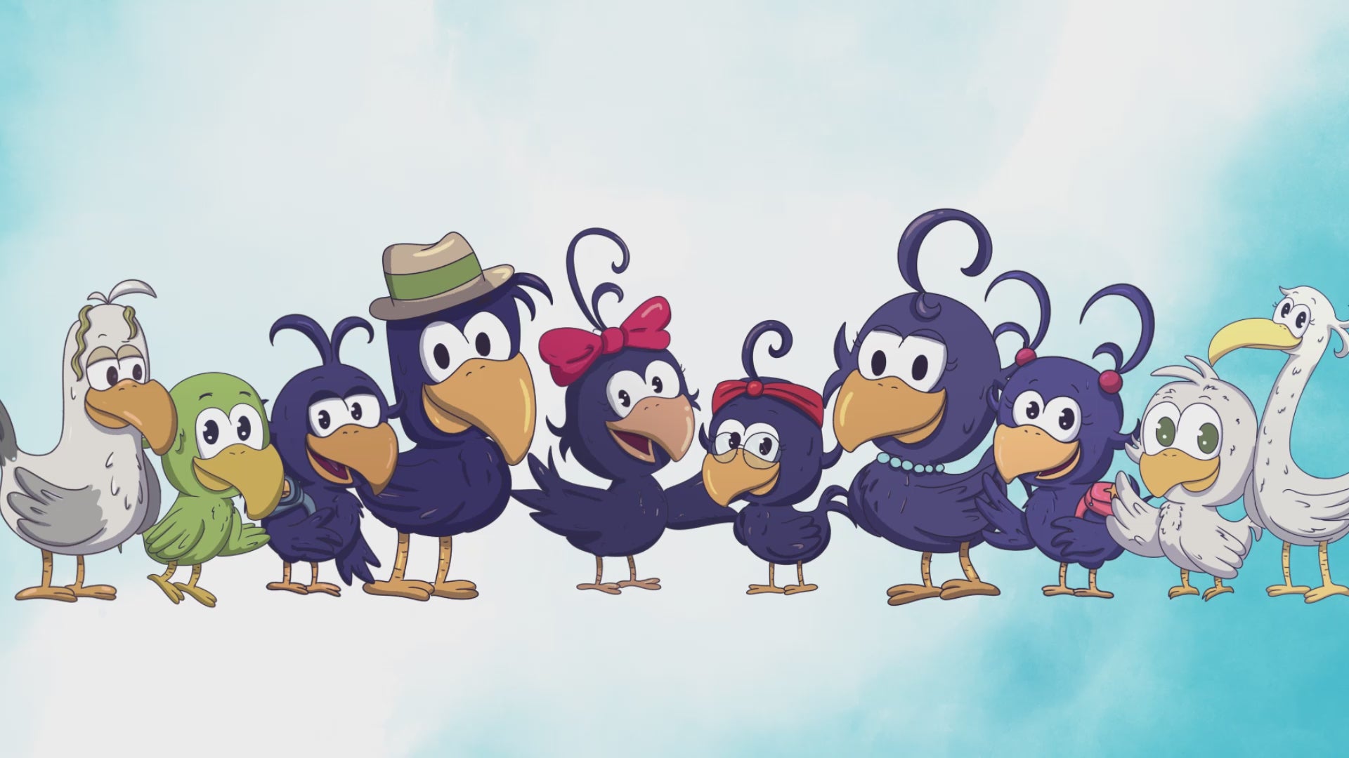 Load video: Join the whimsical world of Curly Crow in this delightful kids&#39; book video introducing the enchanting characters from the seven-book series. Meet Curly Crow, the curious and adventurous curly hair crow from New Mexico, along with a colorful cast of friends and foes.