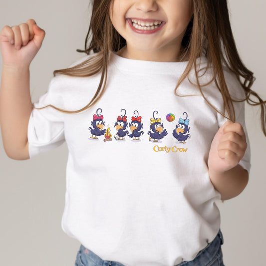 Curly Crow Kids tshirt kids storybook characters 